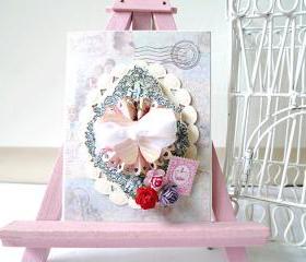Happy Birthday vintage handmade card