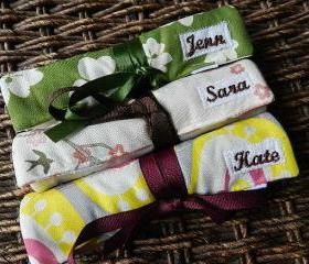 Travel Jewlery Roll with Personalized Name