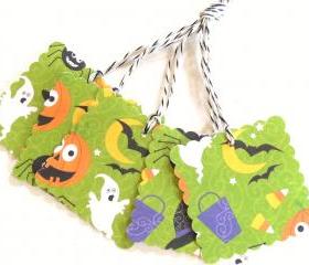 Funky Halloween Tags - Set of 5