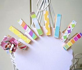 Mini Wooden clothes pins 