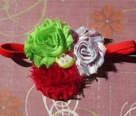 Cute Santa Shabby Chic Headband