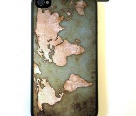 Iphone 4 Case Vintage World Map iPhone 4 Case