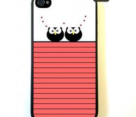 Owl Love - iPhone 4 Case, iPhone 4s Case, iPhone 4 Hard Case, iPhone Case