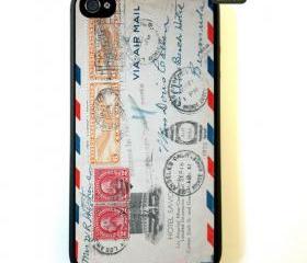iPhone 4 Case, Vintage Envelope iPhone Case Hard Fitted Case For iphone 4 & iphone 4S.