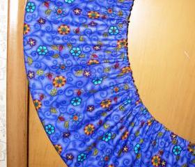 Hula Hoop Bag Cover Travel Storage Carrier Funky Purple Floral Fabric Summer Festival Accessory