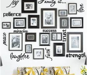 Family Is Vinyl Word Collage