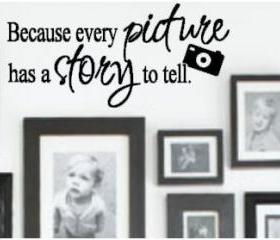 Every Picture has a Story Vinyl Decal