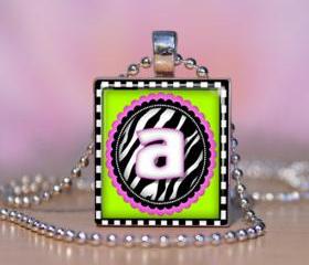 Eye Candy Personalized Scrabble Tile Pendant