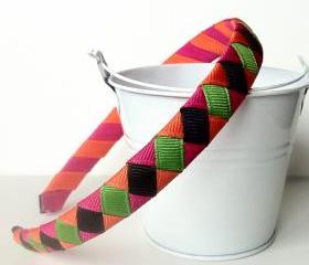 Fall Woven Headband: half inch wide halloween theme