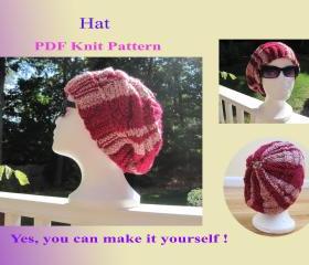 Knit Pattern - Hat (21VC2012)