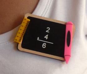 Back to School Jewelry,Back to School Brooch,Lasercut Acrylic