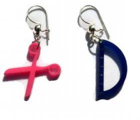 Geometry Earrings,Back to School Jewelry,Geek Jewelry,Lasercut Acrylic