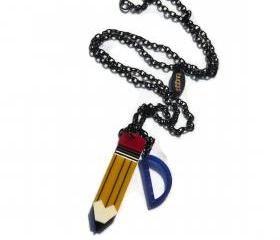 Back to School Jewelry,Architect Necklace,Lasercut Jewelry