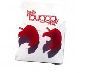 Back to School Jewelry,Red Apple Stud Earrings ,Lasercut Jewelry
