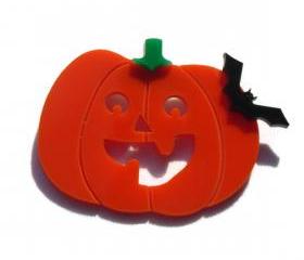 Halloween Jewelry,Pumpkin Brooch,Lasercut Acrylic