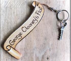 Handcrafted Personalised Wooden Key Ring