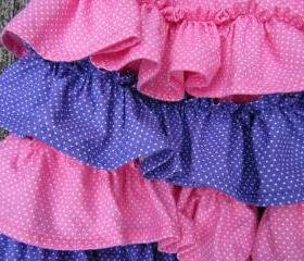 Toddler Girl Ruffle Back Capris with Swing Top Size 3to4