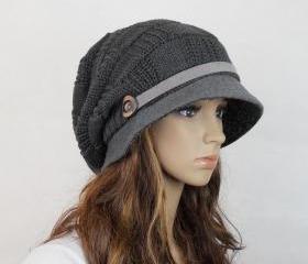 Wool handmade hat knitted hat