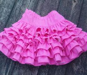 Little girls layered ruffled skirt Size 2 to 3