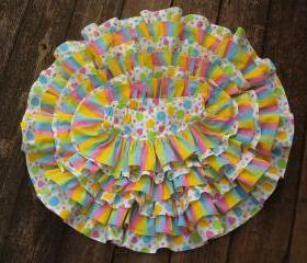 Girls Ruffled Layered Skirt and Top Size 5