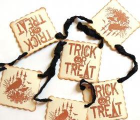 Halloween Garland - Vintage Inspired Dark As Night Black - 1 yard