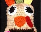 Super Cute Crocheted Turkey Hat 
