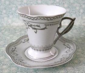 Cup & Saucer Vintage D'Lusso Espresso Favor Set