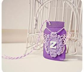 Baby Initial Jar Tags 