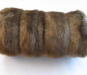 Muff in Light Mink Faux Fur