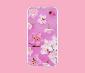 Flower - iphone 4 case,iphone 4s case,personalized iphone case in black or white,plastic or silicone