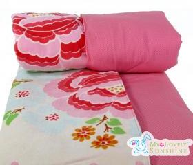 Pink Rose Original Oilily Fabric Luxurious Baby Blanket
