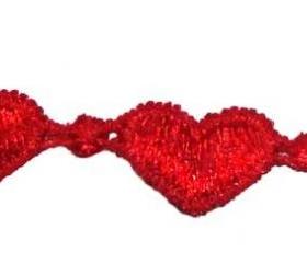 Lucky Red Heart Friendship Bracelet with black clasp