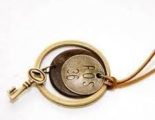 Leather Key Pendant Necklace