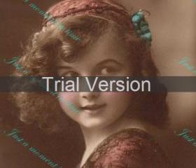 Beautiful child from 1920's vintage French image digital download 300 dpi