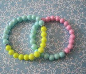 Glass Beaded Stretch Bracelet Set