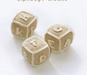 Alphabet Blocks (S to Z) Crochet PATTERN, SYMBOL DIAGRAM (pdf)