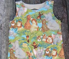 Jungle babies shortall for baby boy Size 3 month