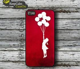 iPhone 5 Case, Banksy Balloon Girl iPhone Case Hard Fitted iPhone 5 Case, iPhone 5 Hard Case