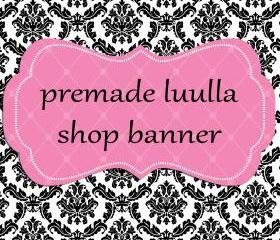 Black Damask Luulla Banner Set