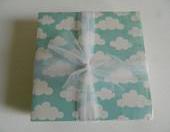 Up In The Cloud Print Coasters