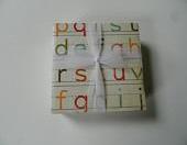 Alphabet Print Tile Coasters