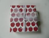 Apple Print Tile Coasters