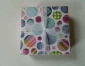 Colorful Polka Dot Print Tile Coasters