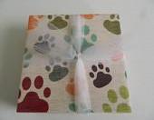 Paw Print Tile Coasters