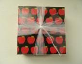 Apple Print Tile Coasters