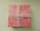 Pink Cupcake Print Tile Coasters