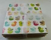 Duck Print Tile Coasters