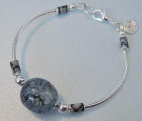 Energy bracelet, agate, jasper