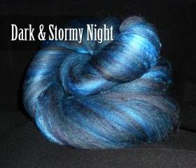 Spinning Batt – Dark & Stormy Night – 1.76 oz 