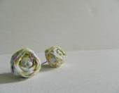 Pastel Rosette Earrings